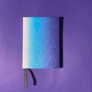 ☀️$1 Add On☀️ Small Lined Notebook with Ombré Blue-Purple Cover Design